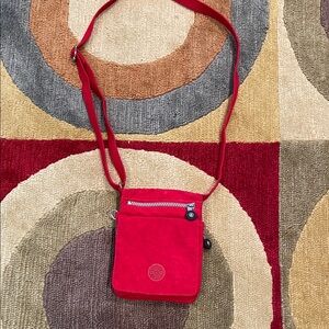 Kipling Vibrant Red Crossbody Bag